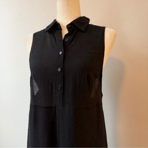 Reformation Black Button-Up Maxi Dress Size S/M 6/8